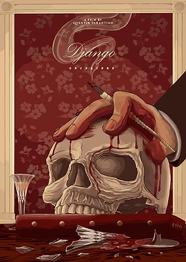 Django Unchained Movie Poster Art