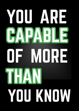 Inspirational Quote: You Are Capable