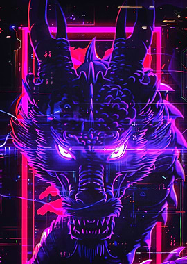 Cyberpunk Dragon Neon