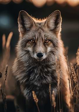 Fox in Golden Light