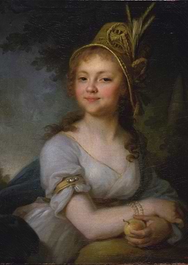 Portrait of a Woman with Pear