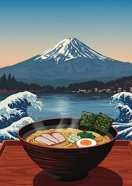 Mount Fuji Ramen Bowl