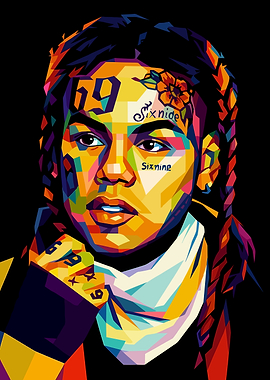 Tekashi 6ix9ine Wpap Art