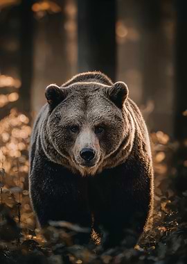 Brown Bear in Forest
