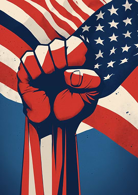 American Flag Fist