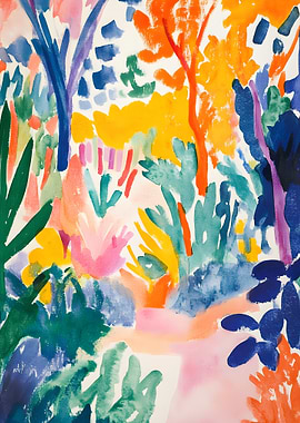 Colorful Abstract Landscape Painting