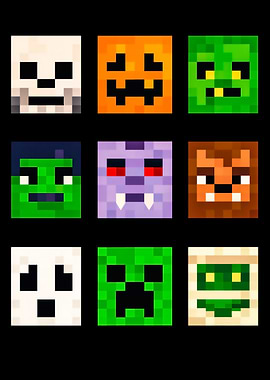 Monster Halloween Pixel Art