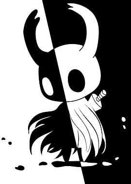 Hollow Knight Black and White