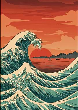 Japanese Wave Art