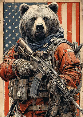 American Bear Soldier