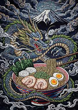Dragon Ramen Mosaic