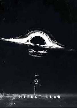 Interstellar Black Hole and Astronaut