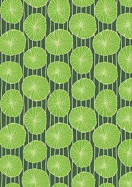 Green Lily Pads Pattern