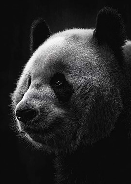 Panda Portrait Poster
