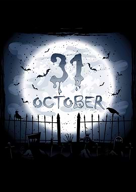 Halloween Night Graveyard