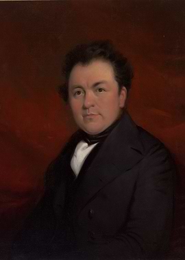 Portrait of a Man in Black Suit