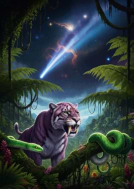 Jungle Encounter Tiger Snakes