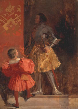 Boy and Knight Painting