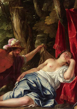 Jupiter and Antiope Painting