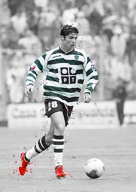 Cristiano Ronaldo in Sporting CP Jersey