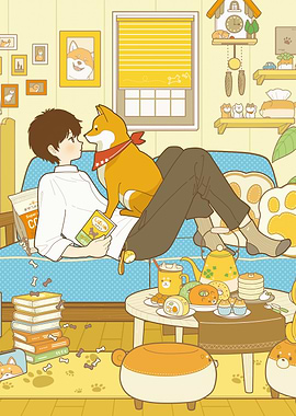 Cozy Day with Shiba Inu