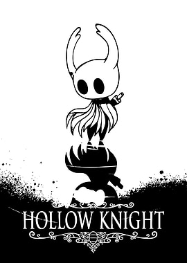 Hollow Knight Character Black and White