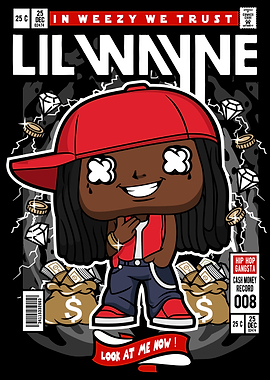 Lil Wayne Cartoon Comic Book