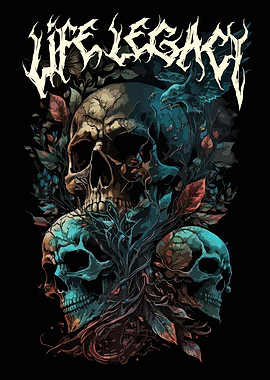 Life Legacy Skulls and Foliage