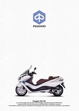 Piaggio X10 125 Scooter Advertisement