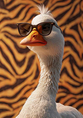 Cool Goose with Sunglasses