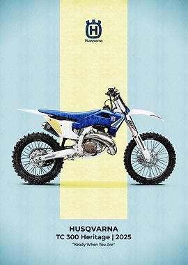 Husqvarna TC 300 Heritage 2025 Poster