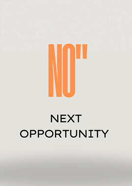 Next Opportunity Typography Art