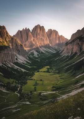 Mountain Valley Landscape