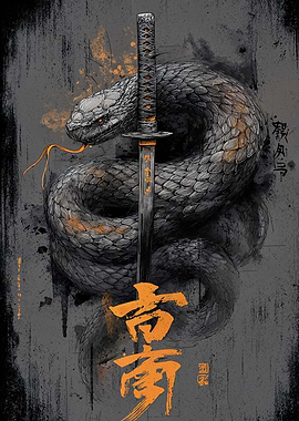 Snake and Katana