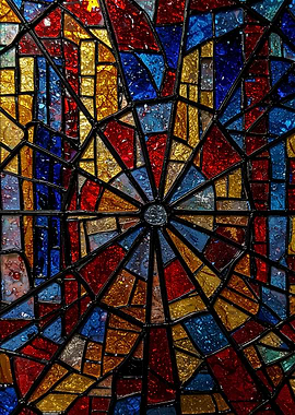 Colorful Stained Glass Window Abstract
