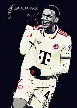 Jamal Musiala Illustration
