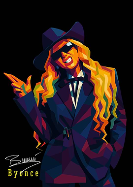 Beyonce Pop Art Portrait