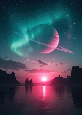 Pink Planet Landscape