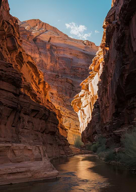 Canyon River Landscape