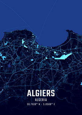 Algiers Midnight City Map