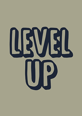 Level Up Text Graphic