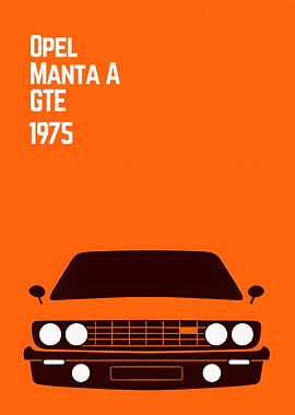 Opel Manta A GTE 1975 Poster