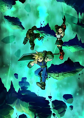 Final Fantasy VII Team in Action