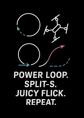 Drone Maneuvers: Power Loop, Split-S, Juicy Flick