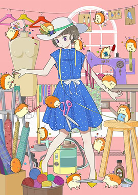 Fashion Design with Hedgehog Helpers