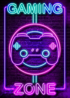 Neon Cyber Gaming Zone