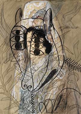 francic picabia Abstract Portrait with Multiple Eyes