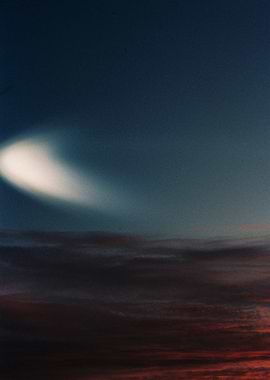 Abstract Sky with Light Streak