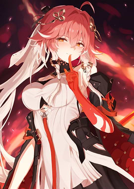 Changli Wuthering Waves with Pink Hair