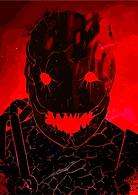 Red and Black Horror Figure